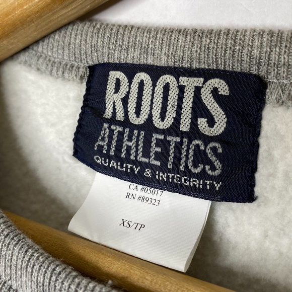 Vintage 90s Roots Canada Salt Pepper Crewneck XS - Picture 5 of 9